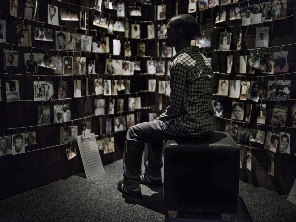 This picture was taken at the Kigali Genocide Memorial Centre in Rwanda by Carl De Keyzer in 2014